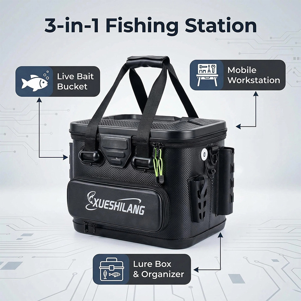 30L Heavy-Duty EVA Hard Shell  - Fishing Kayak Crate review and price